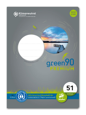 Staufen Green 040789051 Oktavheft Lin51 A6 32Blatt VE2