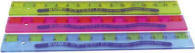Kum 2250119 Lineal Plastik flexibel L1 Softie Flex TB 15cm