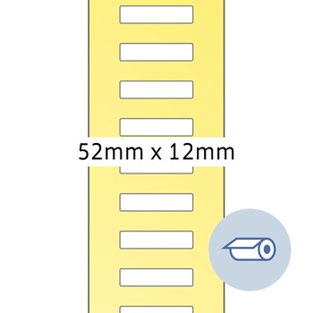 Herma 4065 Rollenetiketten weiß 52x12 mm Papier matt 5000 St.