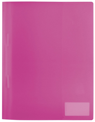 Schnellhefter A4 PP transluzent pink VE3