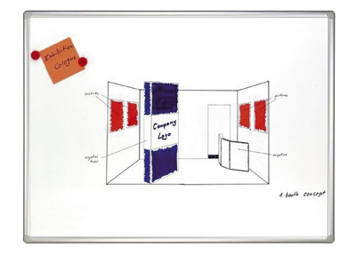 Schreibtafel 1900x1950cm weiß