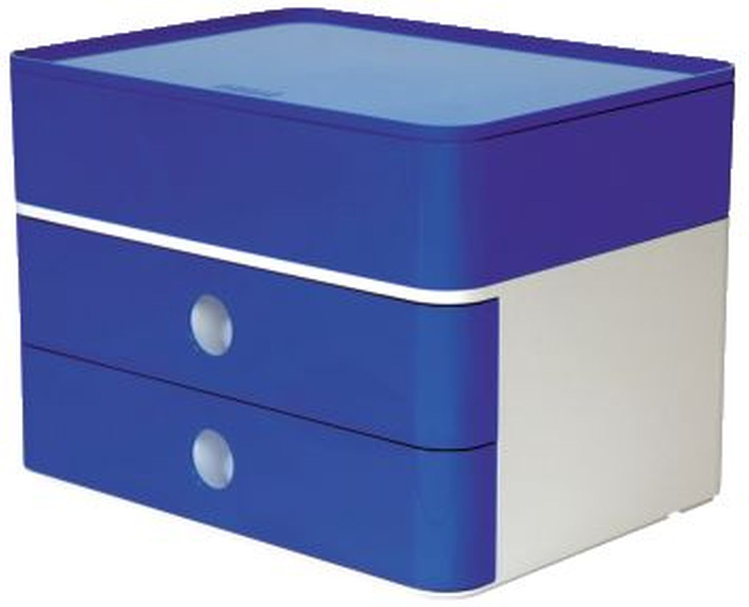 HAN 1100-14 Allison Schubladenbox 2 Laden+Box weiß/blau