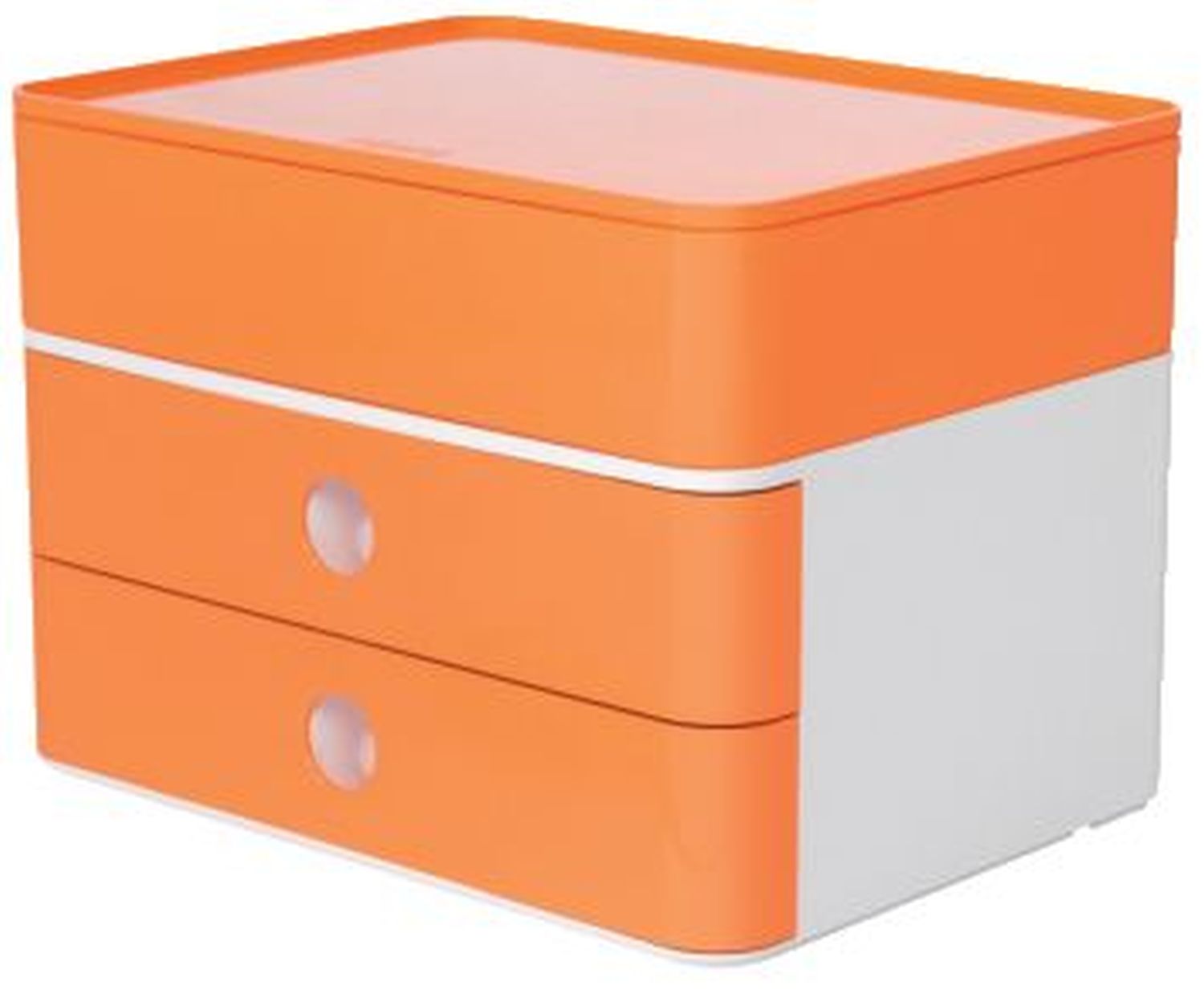 HAN 1100-81 Allison Schubladenbox 2 Laden+Box weiß/orange