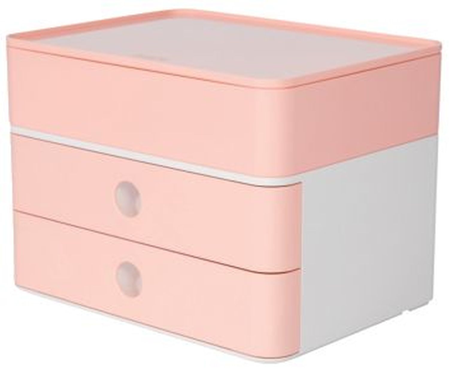 HAN 1100-86 Allison Schubladenbox 2 Laden+Box weiß/rosa