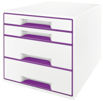 Schubladenbox WOW CUBE violett metallic