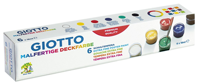 GIOTTO F350600 Malfarbe 6x18ml sortiert