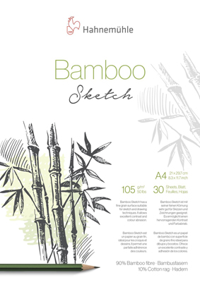 Skizzenblock Bamboo 1905 g/m² weiß