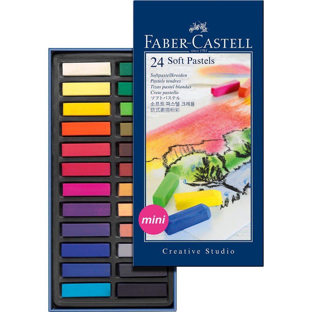 Faber-Castell Softpastellkreiden mini,24 St.