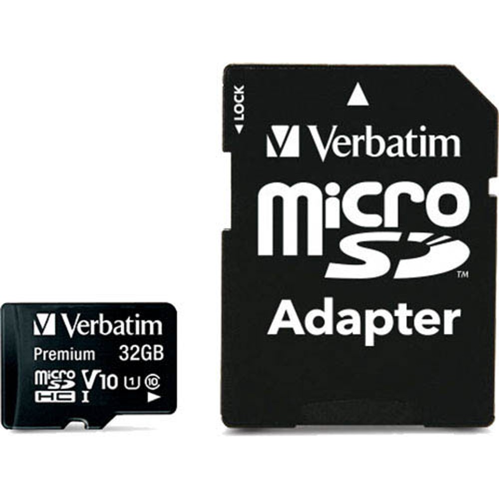Verbatim Speicherkarte microSDHC mit Adapter