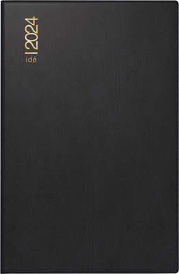 Rido Taschenkalender Modell Partner/Industrie I - 1 Woche / 2 Seiten, 7,2 x 11,2 cm, schwarz
