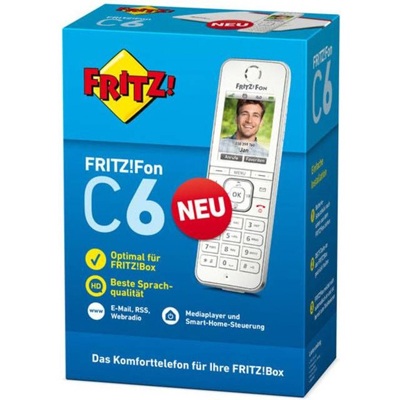 Telefon schnurlos Fon C6 weiß/silber