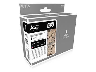 Astar AS42056 Alternativ HP DJ5550 Tinte schwarz, farbig VE2