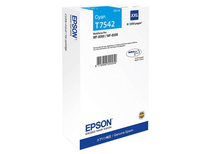 C13T754240 EPSON WF8090 TINTE CYAN EHC