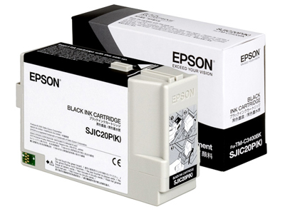 SJIC20PK EPSON TMC3400 TINTE BLACK