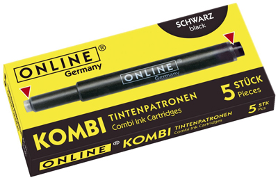 ONLINE 17306/12 Tintenpatrone Kombipatrone 5ST schwarz