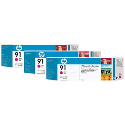 HP C9484A Tintenpatrone No. 91 magenta 775ml VE3