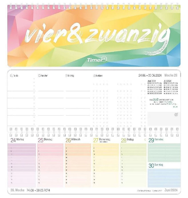 Neutral Tischkalender Büro&Freizeit 7074 Rainbow 79,7 x 1919 cm,