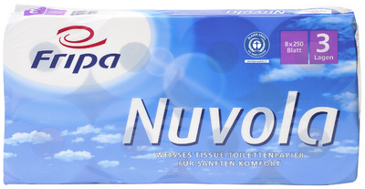 Fripa Toilettenpapier Nuvola 3-lag. 8Rollen weiß