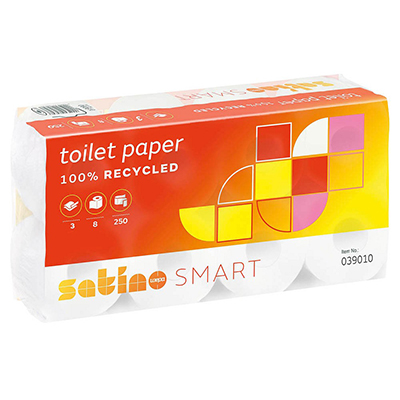 Satino by wepa Toilettenpapier smart 3-lagig 8 Rollen