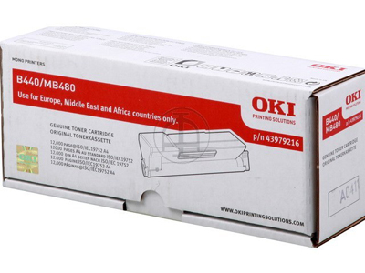 43979216 OKI B440 TONER BLACK 12.000Seiten