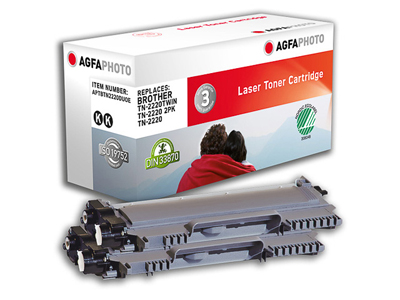 APTBTN2220DUOE AP BRO.HL2240 TONER(2) BK