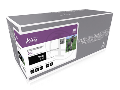 AS11408 ASTAR OKI C5600 TONER BLK