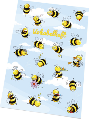 RNK 46497 Vokabelheft A5 Crazy Bees 40Blatt liniert VE10