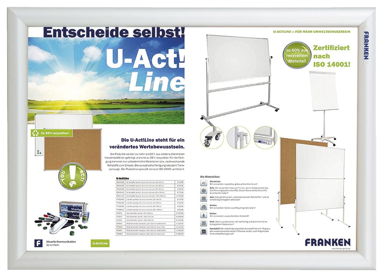 FRANKEN Wechselrahmen A3 Alu