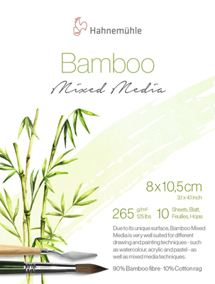 Zeichenblock Bamboo 765g/m² naturweiß