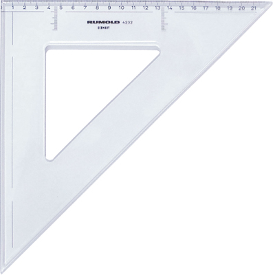 Rumold 4220 Zeichendreieck 20 cm 45°