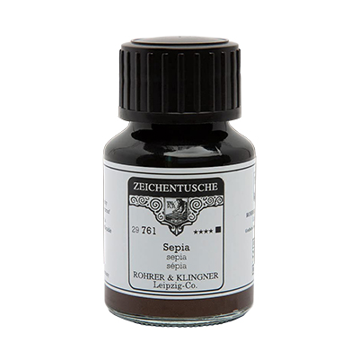 Rohrer & Klingner Zeichentusche 50ml sepia